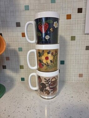 Vintage Plastic Mugs